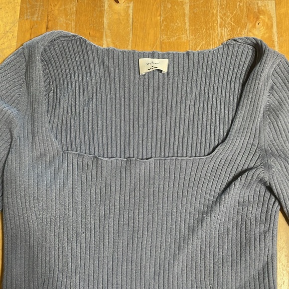 Aritzia Wilfred long sleeve square neck top - Picture 3 of 8
